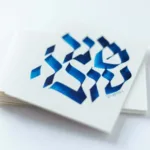 5 cartes +1 offerte ! Shana Tova de Roch Hachana ראש השנה - Bleu outremer