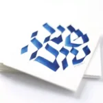 1 carte Shana Tova שנה טובה - Bleu